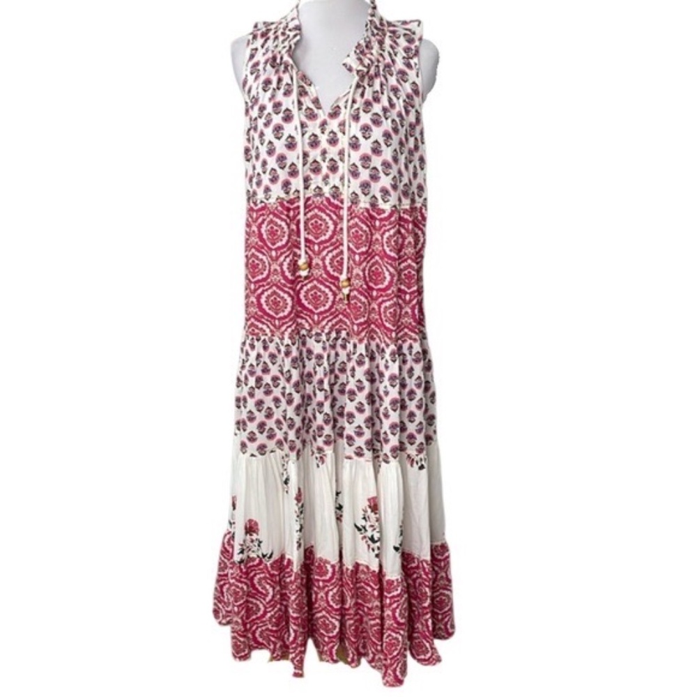 Chelsea & Theodore Tiered Maxi Dress